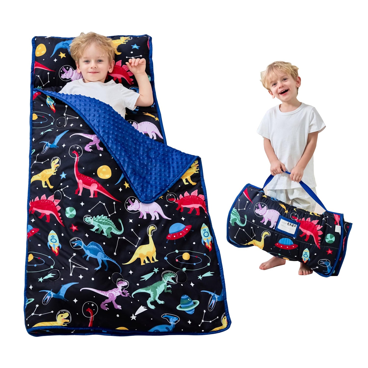Cozy Comfort Nap Mat - Space Dinosaurs