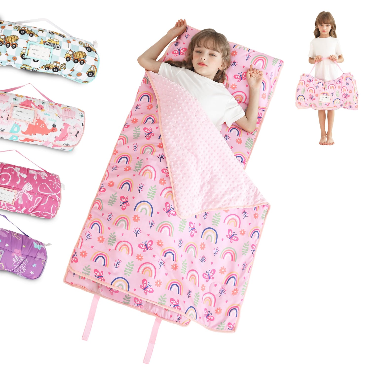 Cozy Comfort Nap Mat - Rainbow