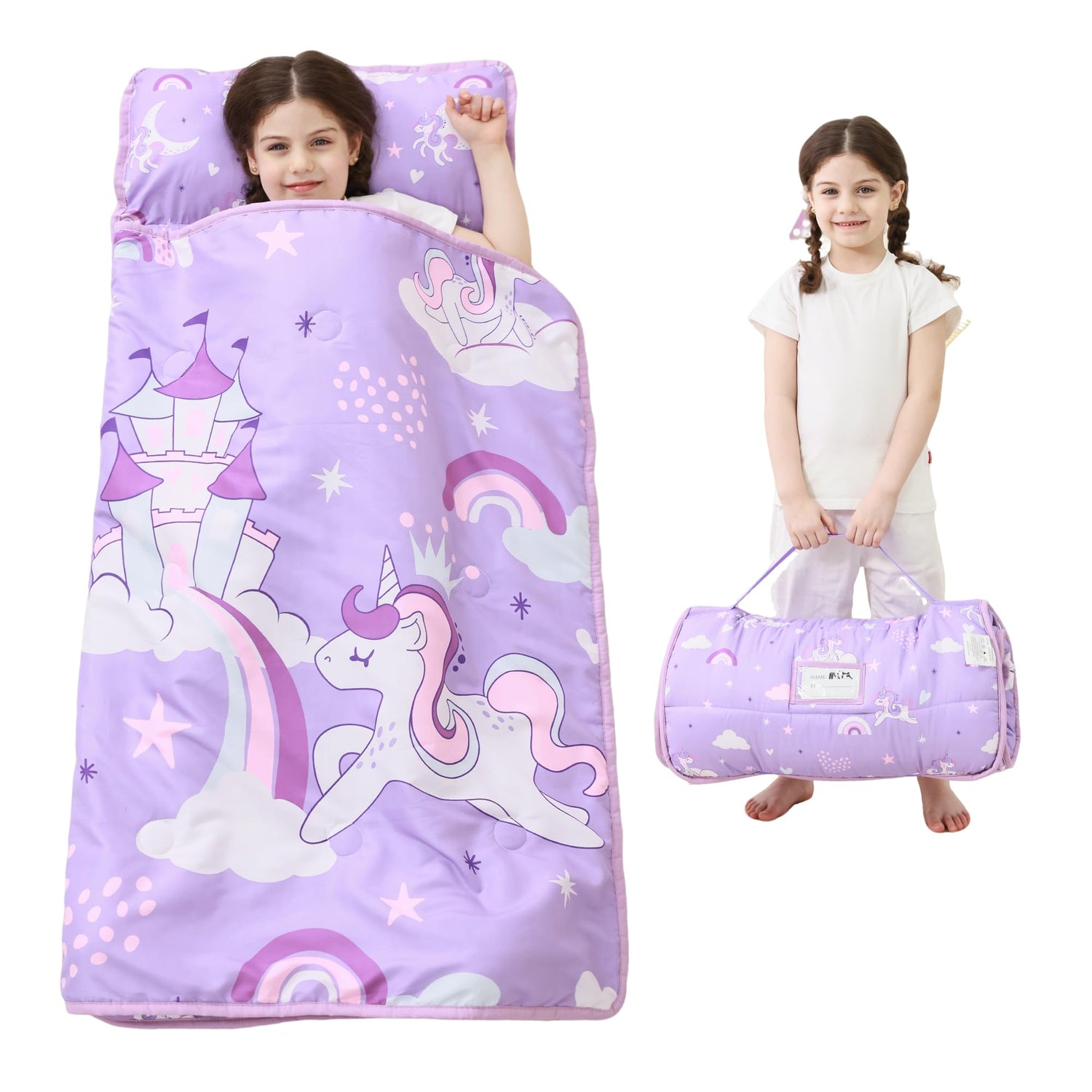 Cozy Comfort Nap Mat - Purple Unicorn