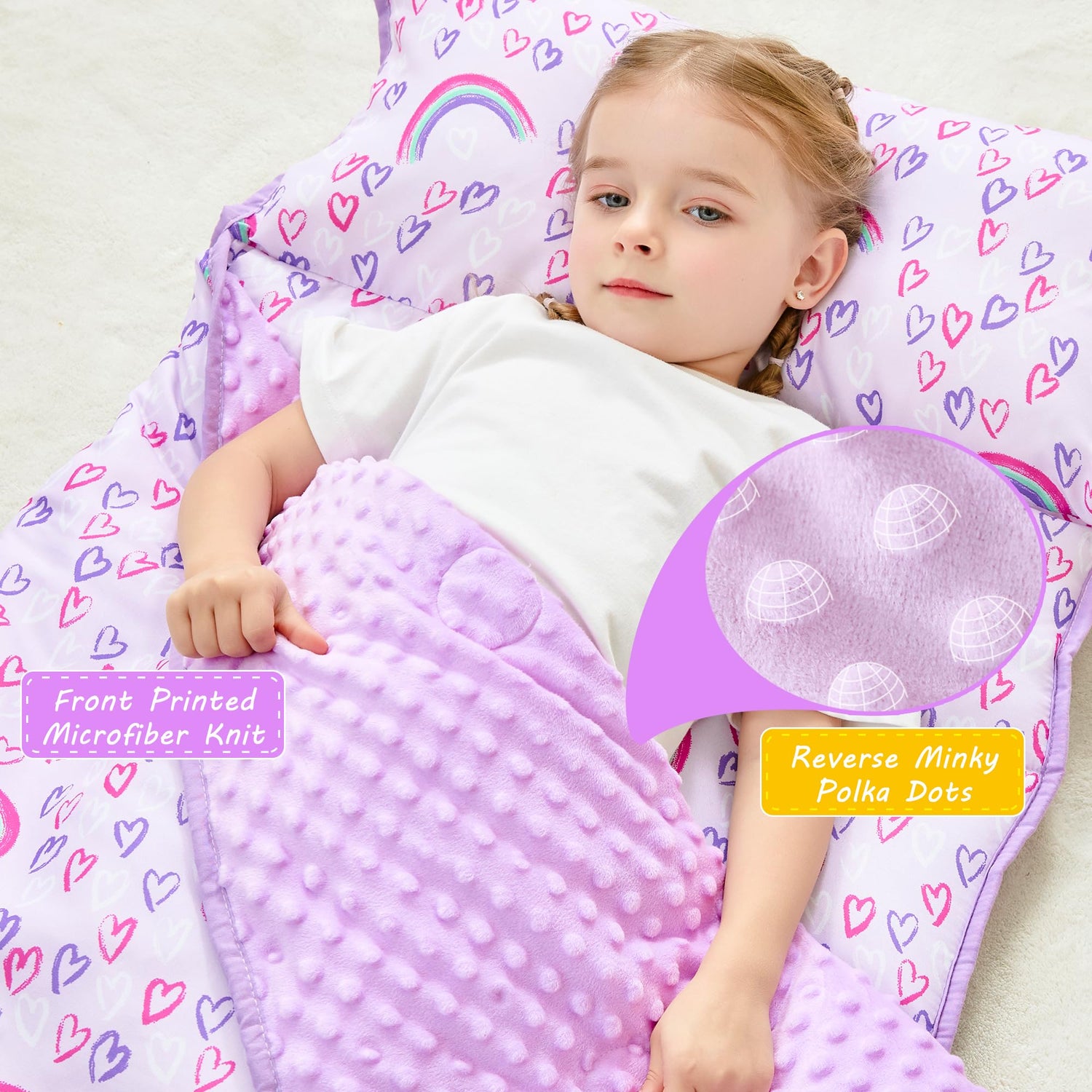 Cozy Comfort Nap Mat - Rainbow