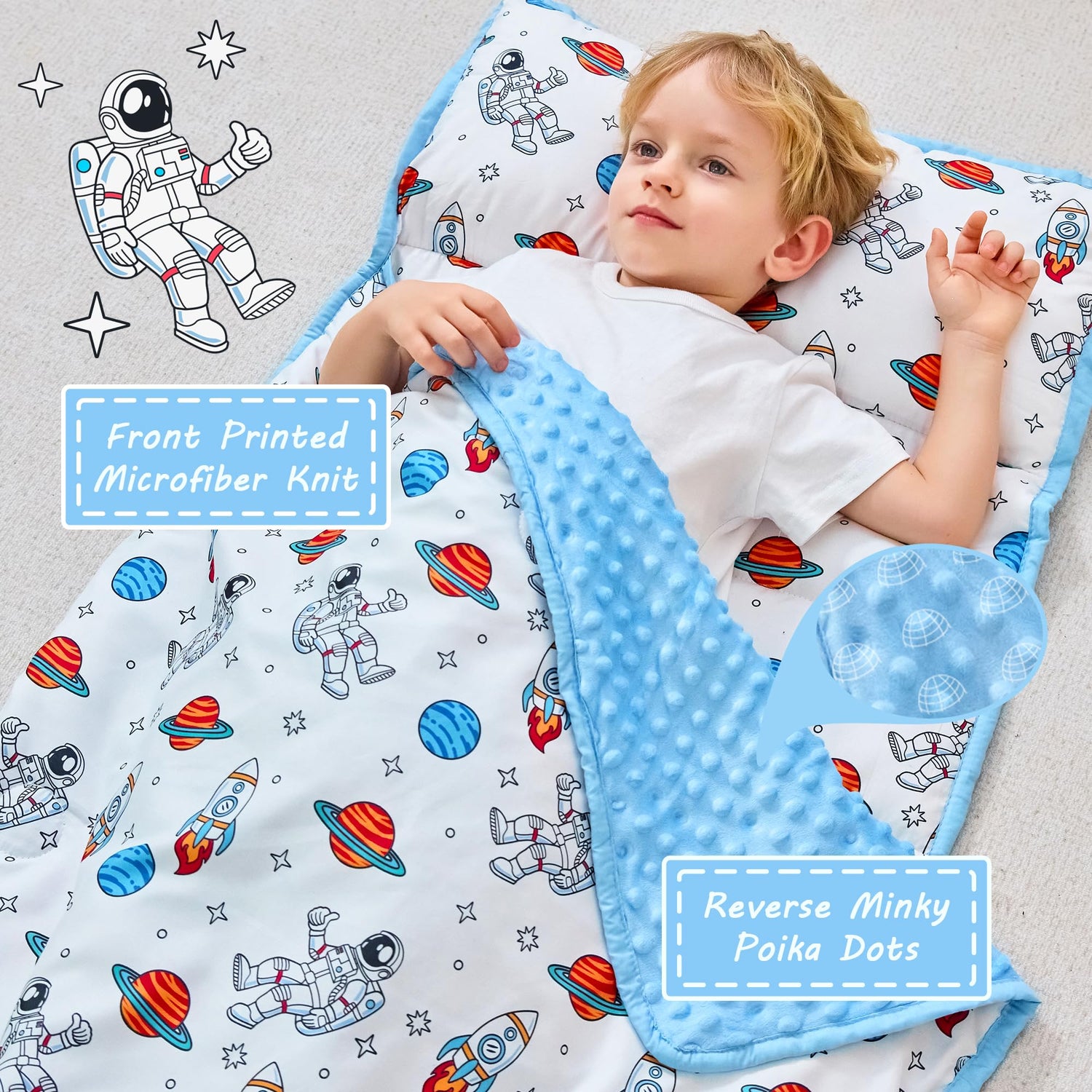 Cozy Comfort Nap Mat - Astronaut