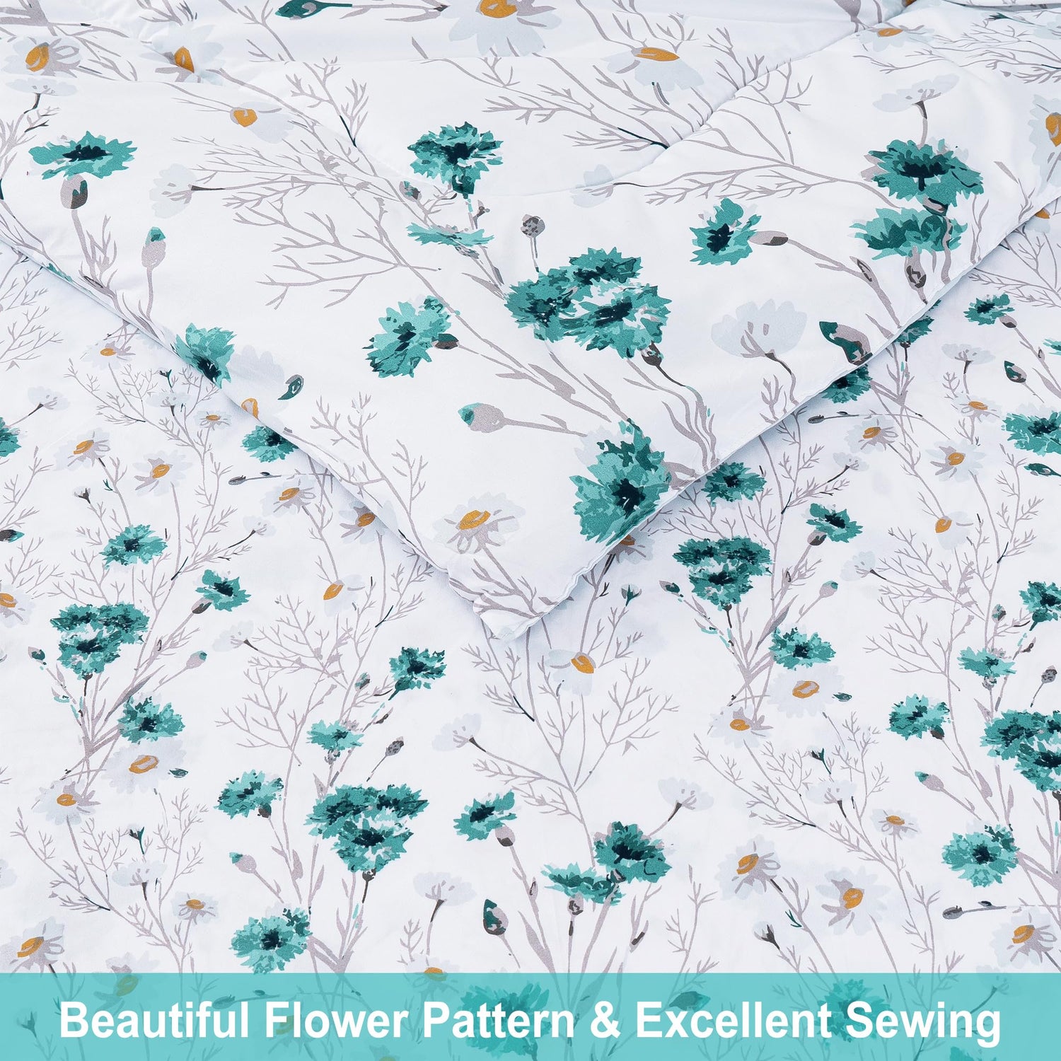 Celestial Floral Reverie  Comforter Set 7 Pieces