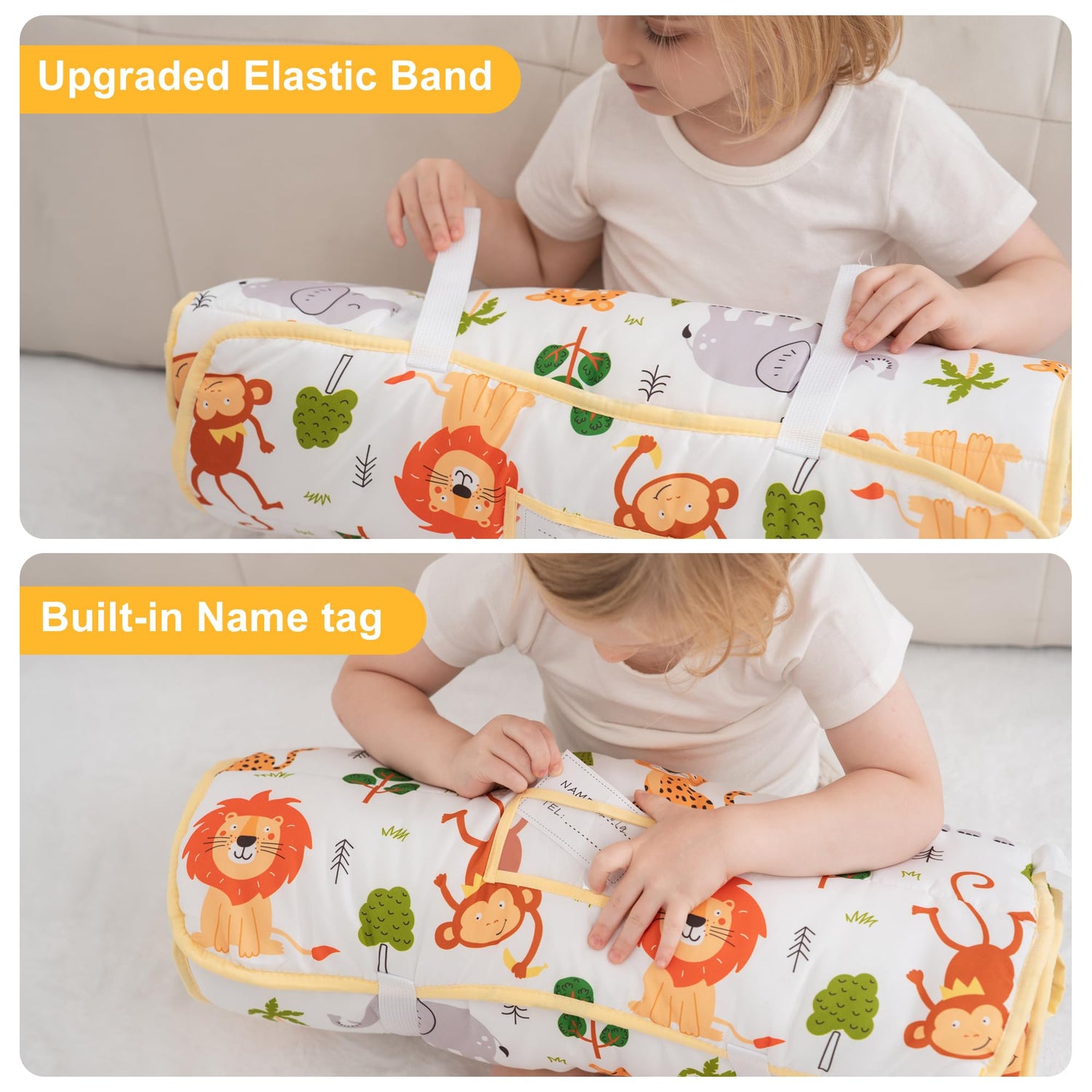 Cozy Comfort Nap Mat - Zoo Animal