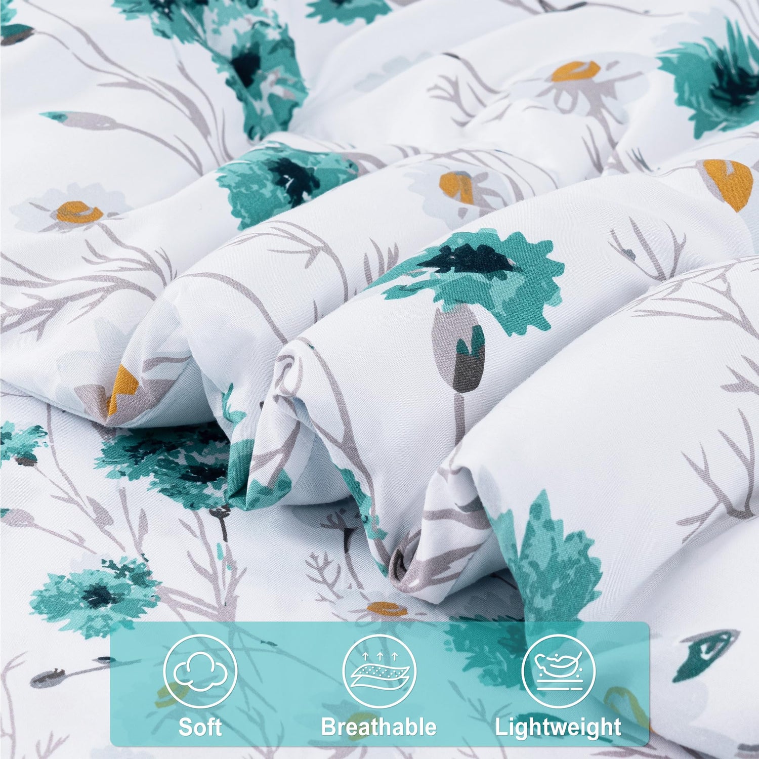 Celestial Floral Reverie  Comforter Set 7 Pieces