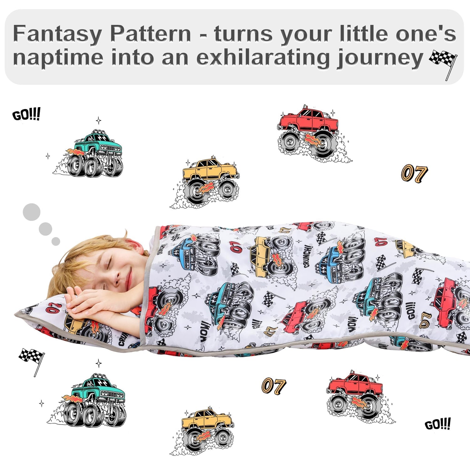 Cozy Comfort Nap Mat - Monster Truck